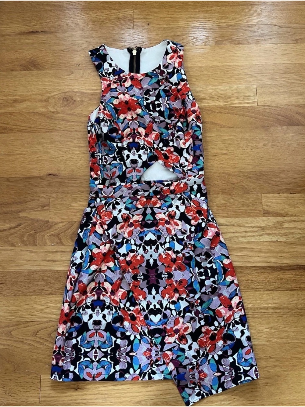 Revolve NBD x Naven Twins Multicolor Cut Out Summer Mini Tank Dress Size Small